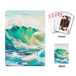 Ai Generated Waves Ocean Sea Tsunami Nautical Art Playing Cards Single Design (Rectangle) Back