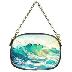 Ai Generated Waves Ocean Sea Tsunami Nautical Art Chain Purse (two Sides) by Ravend