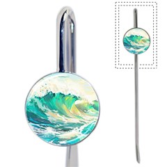 Ai Generated Waves Ocean Sea Tsunami Nautical Art Book Mark by Ravend