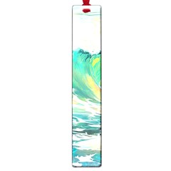 Ai Generated Waves Ocean Sea Tsunami Nautical Art Large Book Marks by Ravend