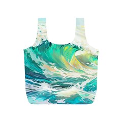 Ai Generated Waves Ocean Sea Tsunami Nautical Art Full Print Recycle Bag (s) by Ravend