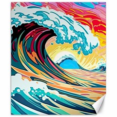 Ai Generated Waves Ocean Sea Tsunami Nautical Arts Canvas 8  X 10  by Ravend