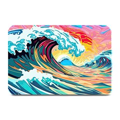 Ai Generated Waves Ocean Sea Tsunami Nautical Arts Plate Mats by Ravend