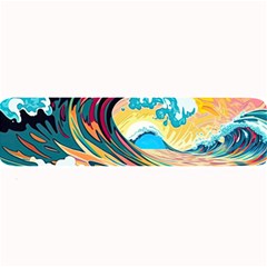 Ai Generated Waves Ocean Sea Tsunami Nautical Arts Large Bar Mat by Ravend