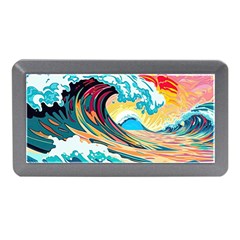 Ai Generated Waves Ocean Sea Tsunami Nautical Arts Memory Card Reader (mini) by Ravend