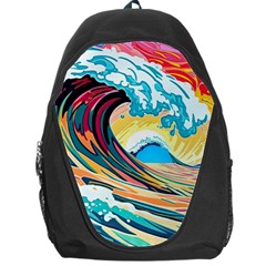 Ai Generated Waves Ocean Sea Tsunami Nautical Arts Backpack Bag by Ravend