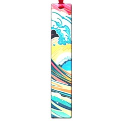 Ai Generated Waves Ocean Sea Tsunami Nautical Arts Large Book Marks by Ravend