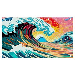 Ai Generated Waves Ocean Sea Tsunami Nautical Arts Banner And Sign 7  X 4  by Ravend