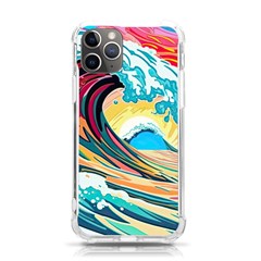 Ai Generated Waves Ocean Sea Tsunami Nautical Arts Iphone 11 Pro 5 8 Inch Tpu Uv Print Case by Ravend