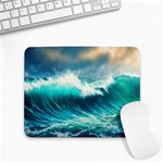 Ai Generated Waves Ocean Sea Tsunami Nautical Painting Small Mousepad Front