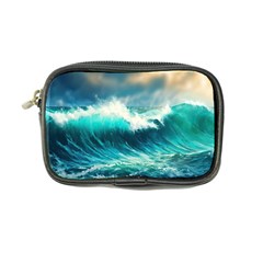 Ai Generated Waves Ocean Sea Tsunami Nautical Painting Coin Purse by Ravend