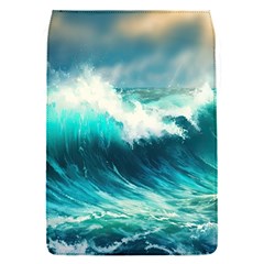 Ai Generated Waves Ocean Sea Tsunami Nautical Painting Removable Flap Cover (s) by Ravend