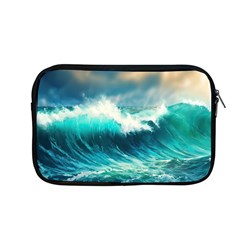 Ai Generated Waves Ocean Sea Tsunami Nautical Painting Apple Macbook Pro 13  Zipper Case by Ravend