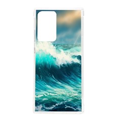 Ai Generated Waves Ocean Sea Tsunami Nautical Painting Samsung Galaxy Note 20 Ultra Tpu Uv Case by Ravend