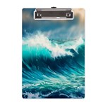 Ai Generated Waves Ocean Sea Tsunami Nautical Painting A5 Acrylic Clipboard Front