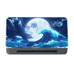 Ai Generated Waves Ocean Sea Tsunami Nautical Blue Memory Card Reader With Cf by Ravend