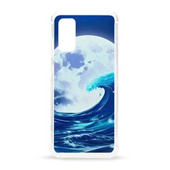 Ai Generated Waves Ocean Sea Tsunami Nautical Blue Samsung Galaxy S20 6 2 Inch Tpu Uv Case by Ravend