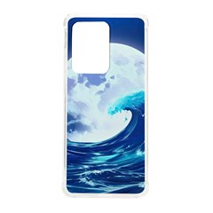 Ai Generated Waves Ocean Sea Tsunami Nautical Blue Samsung Galaxy S20 Ultra 6 9 Inch Tpu Uv Case by Ravend