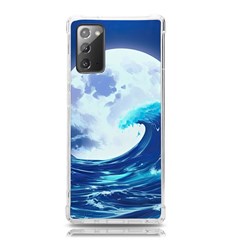 Ai Generated Waves Ocean Sea Tsunami Nautical Blue Samsung Galaxy Note 20 Tpu Uv Case by Ravend