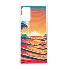 Ai Generated Waves Ocean Sea Tsunami Nautical Art Nature Samsung Galaxy Note 20 Tpu Uv Case by Ravend