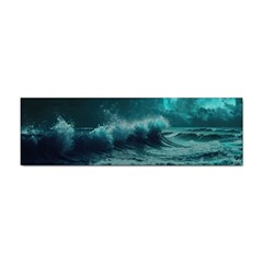 Ai Generated Waves Ocean Sea Tsunami Nautical Blue Sea Art Sticker Bumper (100 Pack) by Ravend