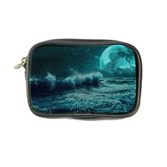 Ai Generated Waves Ocean Sea Tsunami Nautical Blue Sea Art Coin Purse by Ravend