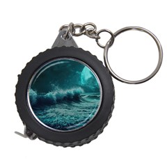 Ai Generated Waves Ocean Sea Tsunami Nautical Blue Sea Art Measuring Tape