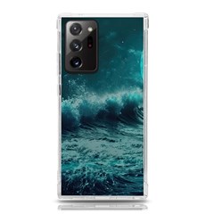 Ai Generated Waves Ocean Sea Tsunami Nautical Blue Sea Art Samsung Galaxy Note 20 Ultra Tpu Uv Case by Ravend