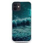 Ai Generated Waves Ocean Sea Tsunami Nautical Blue Sea Art iPhone 12/12 Pro TPU UV Print Case Front