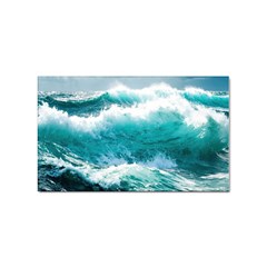 Ai Generated Waves Ocean Sea Tsunami Nautical Blue Sea Sticker (rectangular) by Ravend