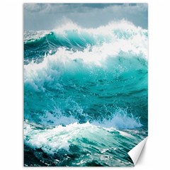 Ai Generated Waves Ocean Sea Tsunami Nautical Blue Sea Canvas 36  X 48  by Ravend