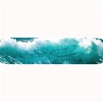 Ai Generated Waves Ocean Sea Tsunami Nautical Blue Sea Large Bar Mat 32 x8.5  Bar Mat