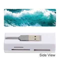 Ai Generated Waves Ocean Sea Tsunami Nautical Blue Sea Memory Card Reader (stick) by Ravend