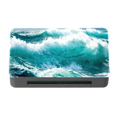 Ai Generated Waves Ocean Sea Tsunami Nautical Blue Sea Memory Card Reader With Cf by Ravend