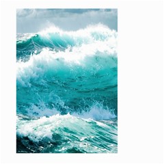 Ai Generated Waves Ocean Sea Tsunami Nautical Blue Sea Large Garden Flag (two Sides) by Ravend