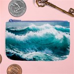 Ai Generated Waves Ocean Sea Tsunami Nautical Blue Sea Large Coin Purse Front