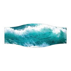 Ai Generated Waves Ocean Sea Tsunami Nautical Blue Sea Stretchable Headband by Ravend