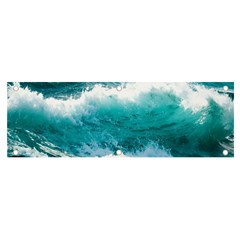 Ai Generated Waves Ocean Sea Tsunami Nautical Blue Sea Banner And Sign 6  X 2  by Ravend