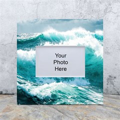 Ai Generated Waves Ocean Sea Tsunami Nautical Blue Sea White Box Photo Frame 4  X 6  by Ravend