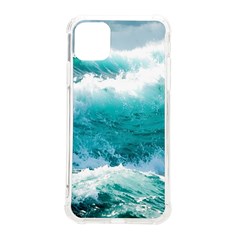 Ai Generated Waves Ocean Sea Tsunami Nautical Blue Sea Iphone 11 Pro Max 6 5 Inch Tpu Uv Print Case by Ravend