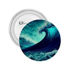 Ai Generated Waves Ocean Sea Tsunami Nautical Fantasy 2 25  Buttons by Ravend