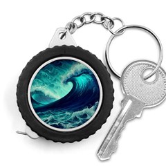 Ai Generated Waves Ocean Sea Tsunami Nautical Fantasy Measuring Tape by Ravend