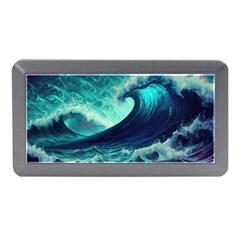 Ai Generated Waves Ocean Sea Tsunami Nautical Fantasy Memory Card Reader (mini) by Ravend