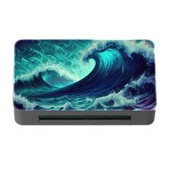 Ai Generated Waves Ocean Sea Tsunami Nautical Fantasy Memory Card Reader With Cf by Ravend