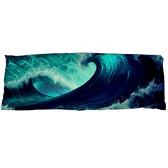 Ai Generated Waves Ocean Sea Tsunami Nautical Fantasy Body Pillow Case Dakimakura (two Sides) by Ravend