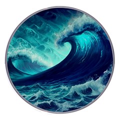 Ai Generated Waves Ocean Sea Tsunami Nautical Fantasy Wireless Fast Charger(white)