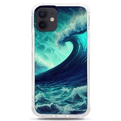 Ai Generated Waves Ocean Sea Tsunami Nautical Fantasy Iphone 12 Mini Tpu Uv Print Case	 by Ravend