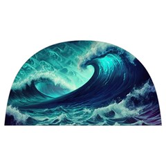 Ai Generated Waves Ocean Sea Tsunami Nautical Fantasy Anti Scalding Pot Cap by Ravend