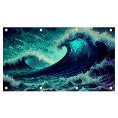 Ai Generated Waves Ocean Sea Tsunami Nautical Fantasy Banner And Sign 7  X 4  by Ravend