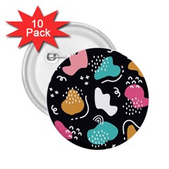 Art Pattern Design Background Print 2 25  Buttons (10 Pack)  by Ravend